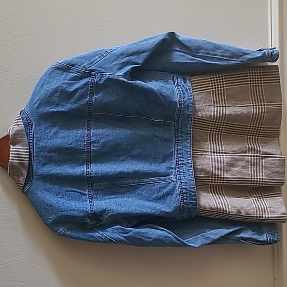 Veronica Beard Blue and Tan Plaid Jacket - Picture 4 of 8